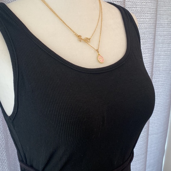 Shein  Black Backless Midi Women’s Dress Size Large - Picture 3 of 9